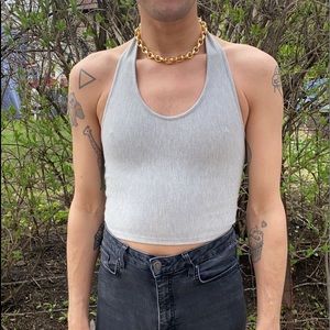 Topshop cropped halter top 😍